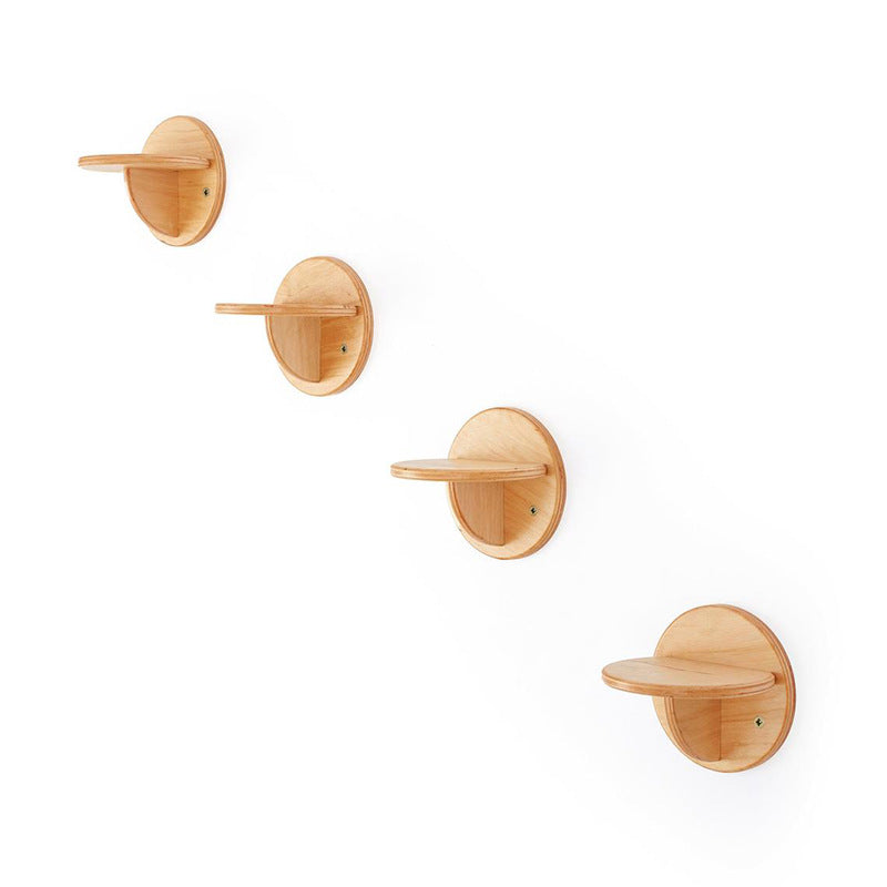 Round Solid Wood Cat Wall Springboard