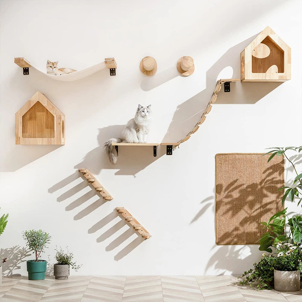 Cat Scratching Climbing Post Wall-mounted Furniture