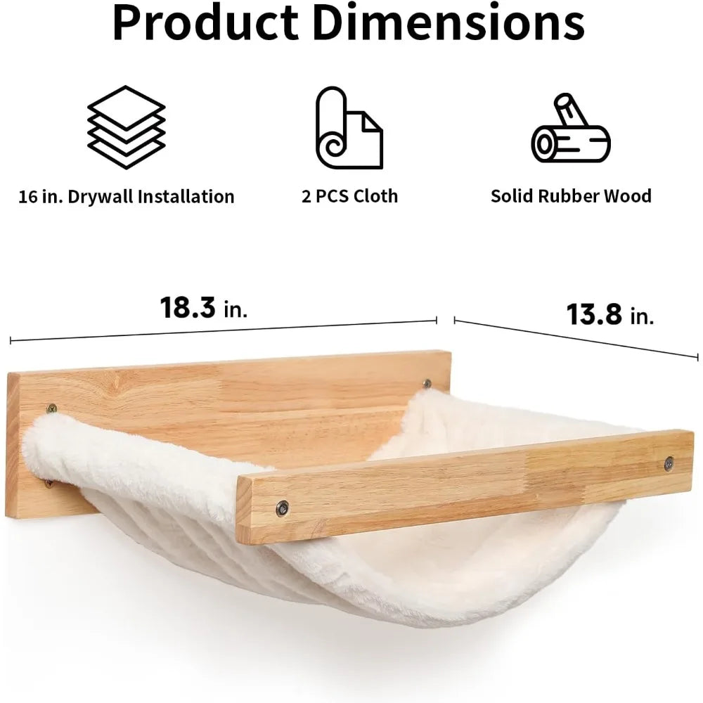 Wall Mounted, 18 x 14 in Kitty Bed Hammock