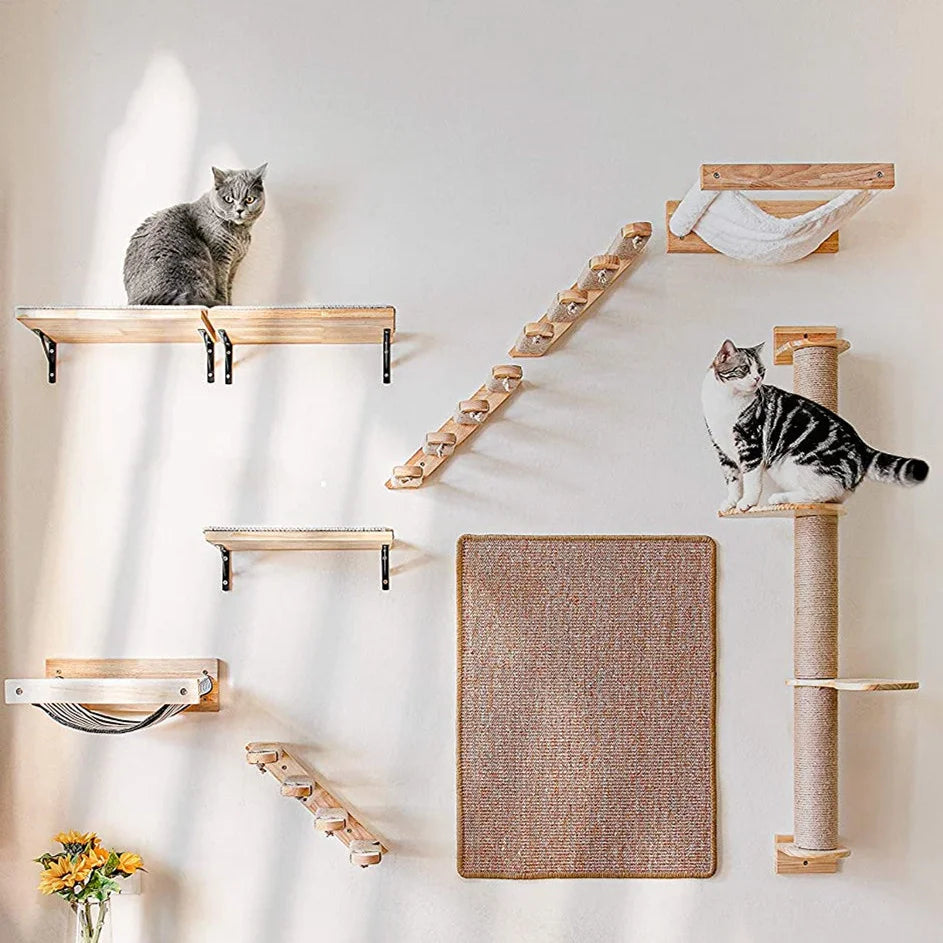Cat Scratching Climbing Post Wall-mounted Furniture