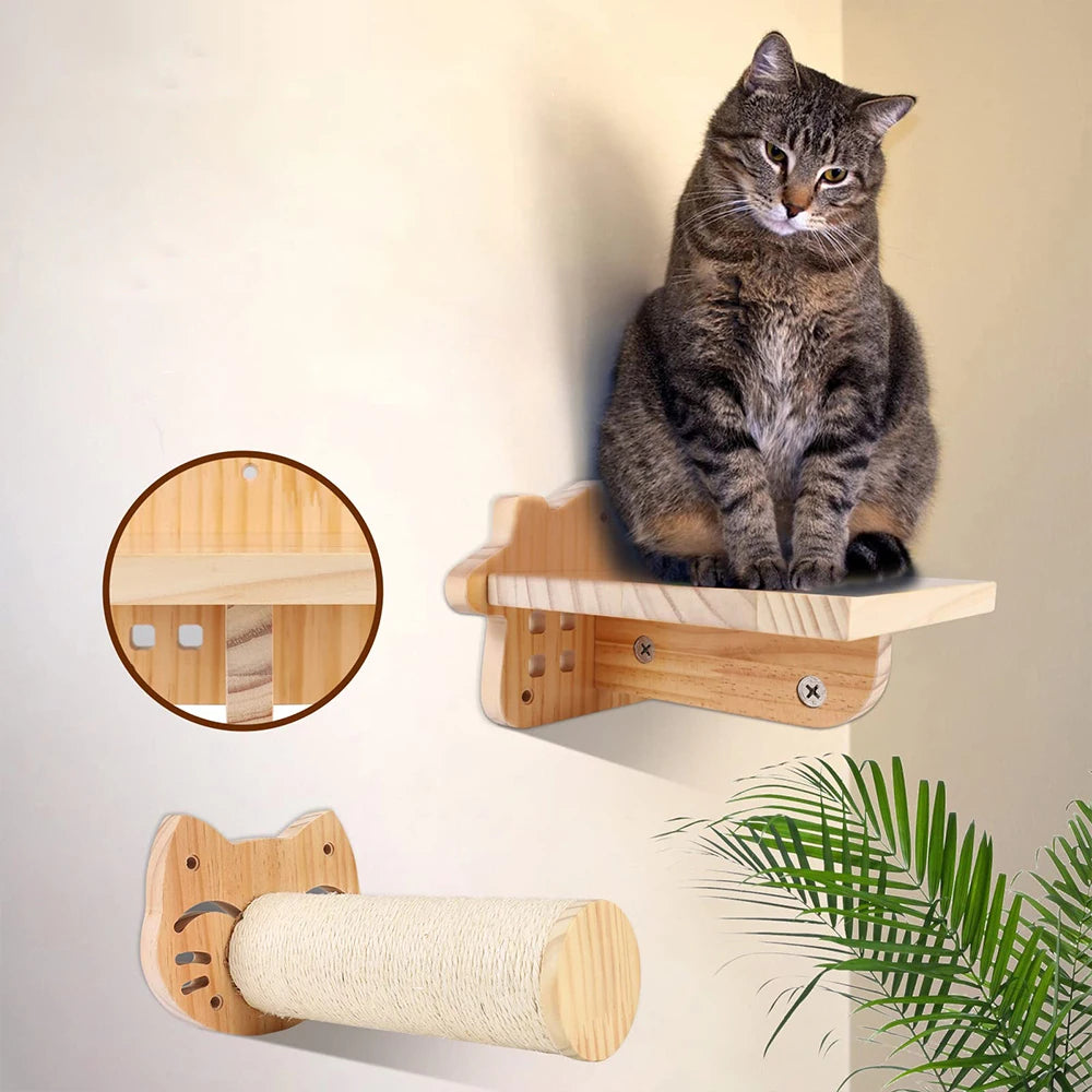 Cat Scratching Climbing Post Wall-mounted Furniture