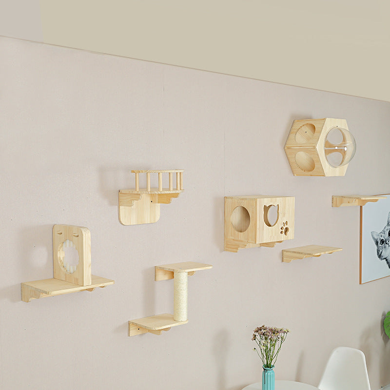 Solid Wood Cat Climbing Furniture