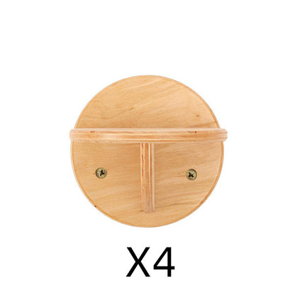 Round Solid Wood Cat Wall Springboard
